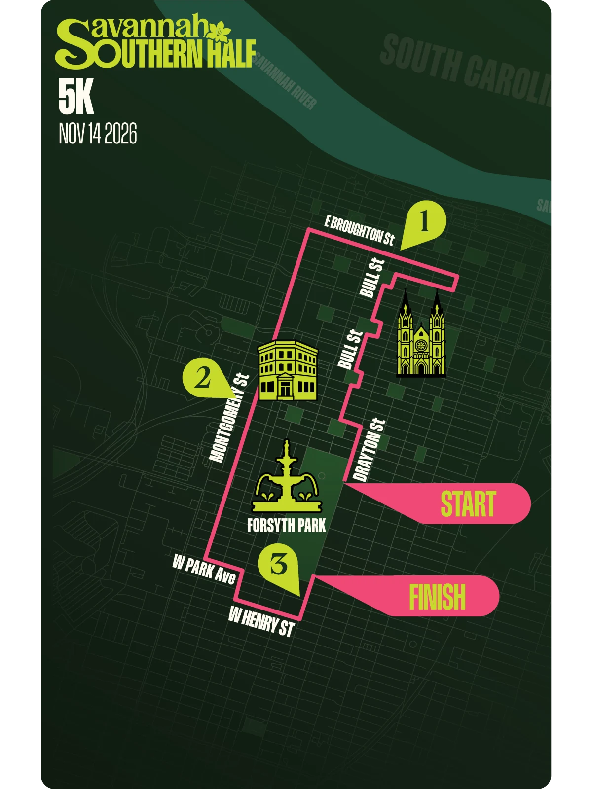 Fleet Feet 5K course map