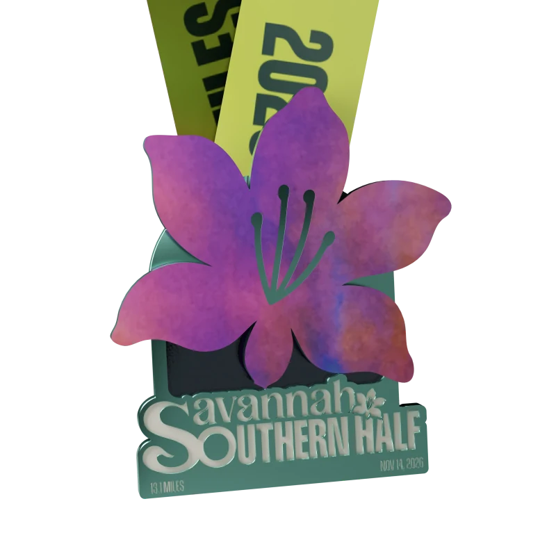 The 2026 Savannah Southern Half medal